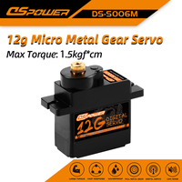 DSpower SG90 MG90S 9g 12g Mini Micro Servo Motor Metal gear Servo for 450 Helicoper SCX24 RC Car WLtoys axial trx Airplane