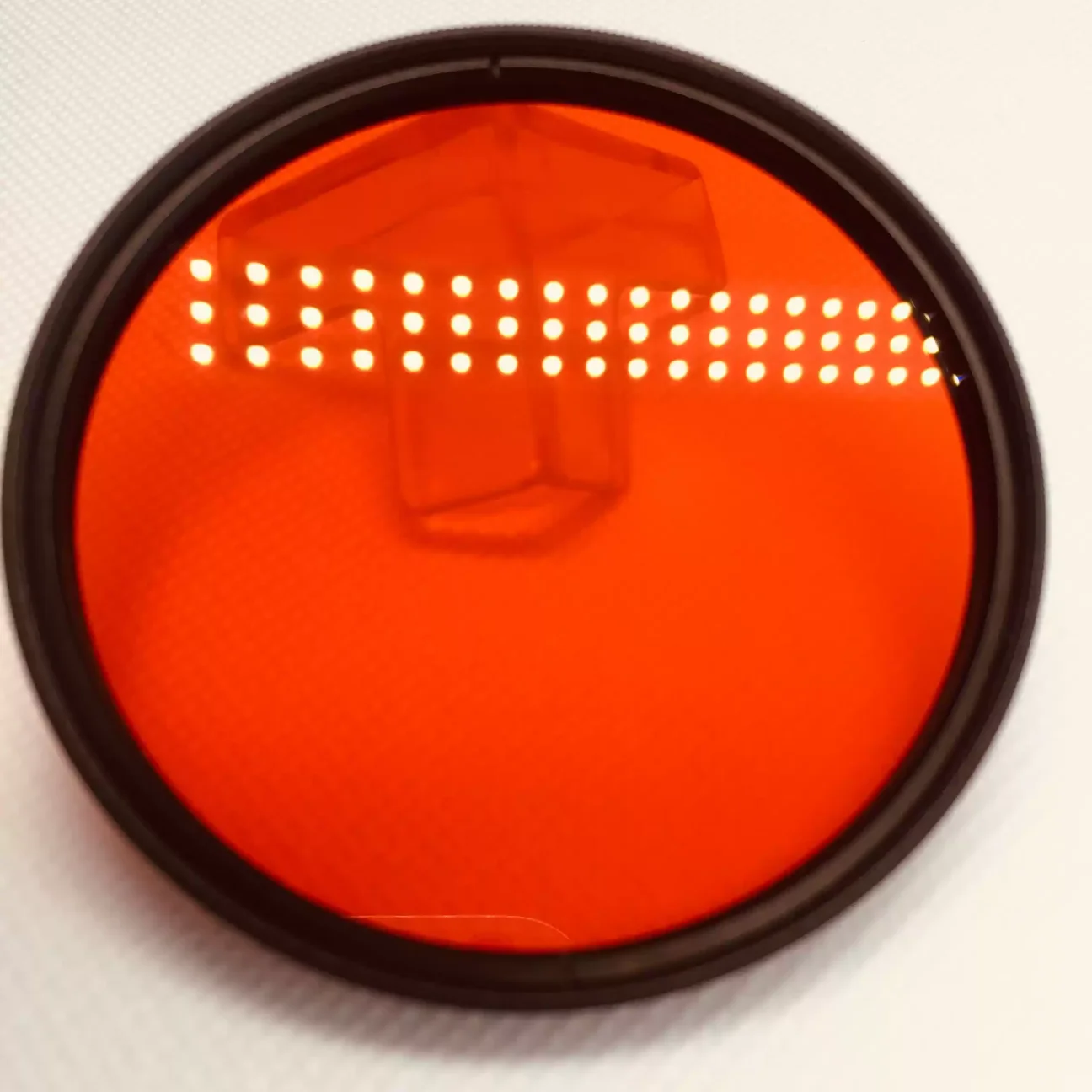 27mm-82mm 580nm Absorption Cutoff Filter OrangeRed Infrared Transmit Glass Lens for IR Photography Color Correction OG590