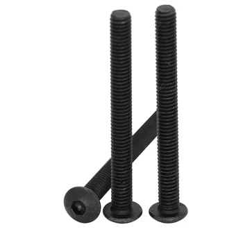 M3 M3 * 18/20/22/25/28/30/32/35/40/45/50 10.9 درجة أسود الكربون الصلب DIN7380 عموم البيضاوي زر مستدير رئيس عرافة مسدس المقبس المسمار