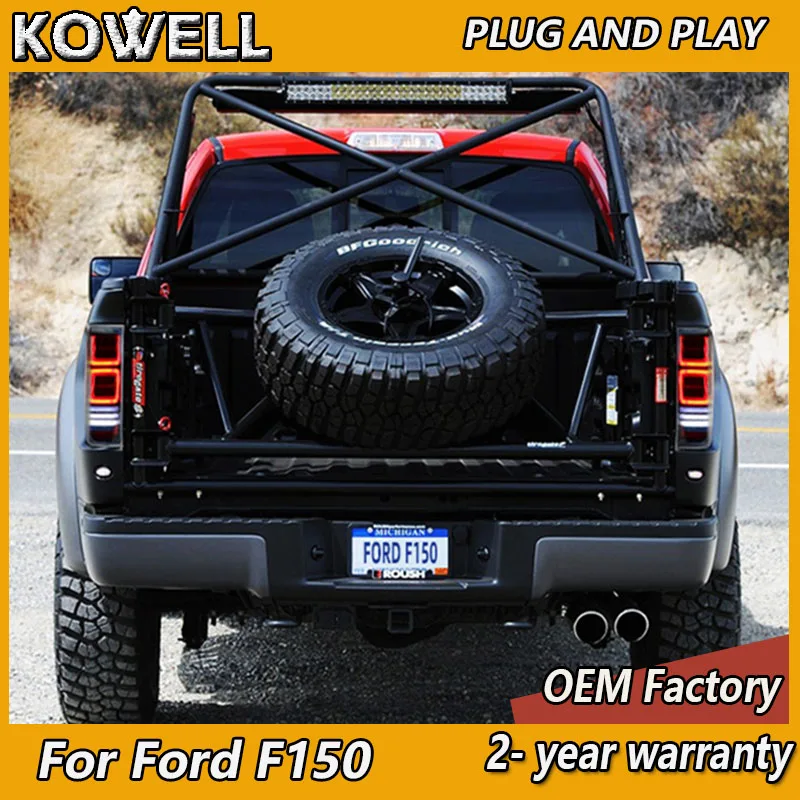 

Car Styling for Ford F150 Taillight 2009-2014 Ford Raptor Tail Lights Rear DRL Fog Brake Turn Signal Reversing