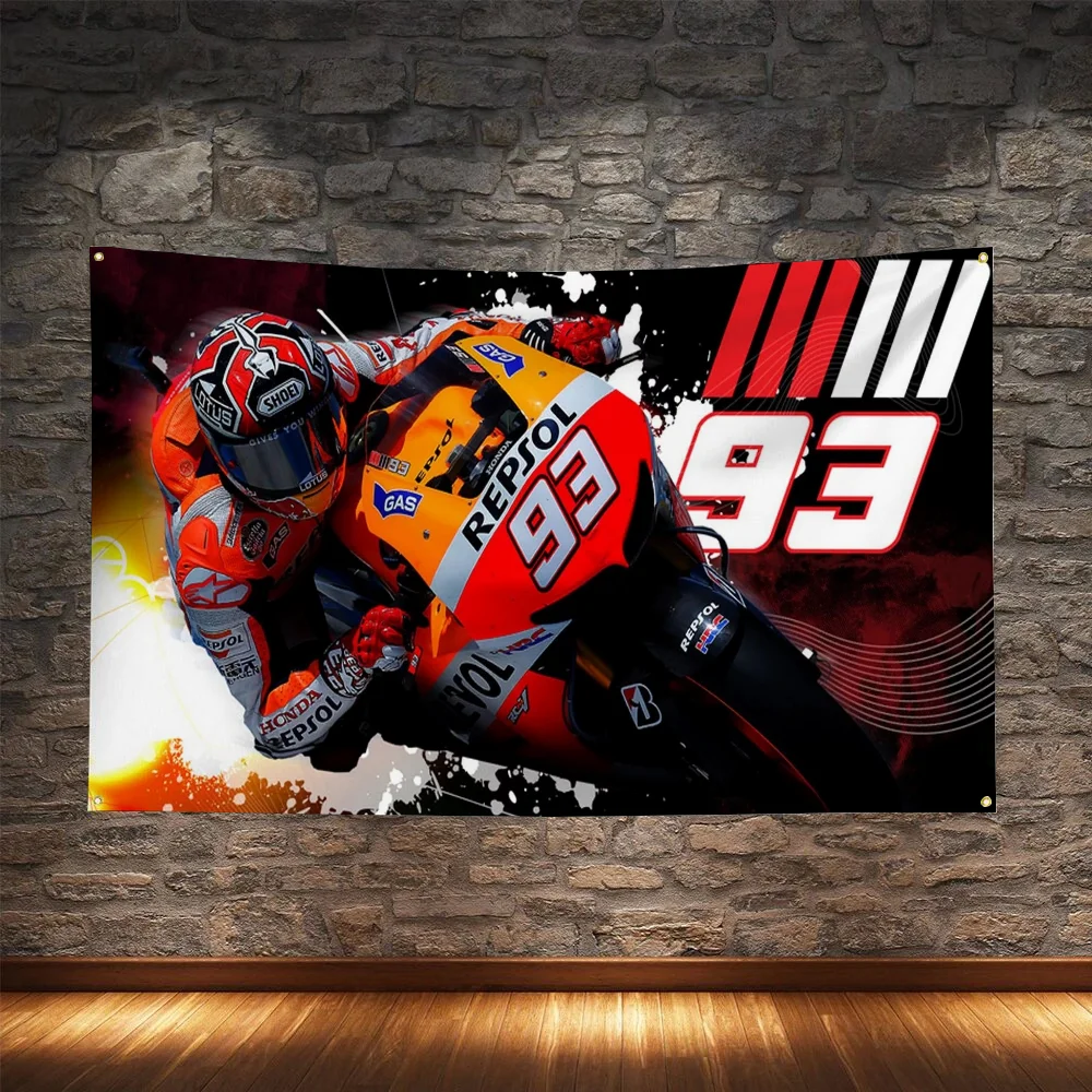 M-Marc Marquez 93 bandiera pubblicitaria per la decorazione della casa per appendere bandiere e striscioni decorativi decorazioni per esterni