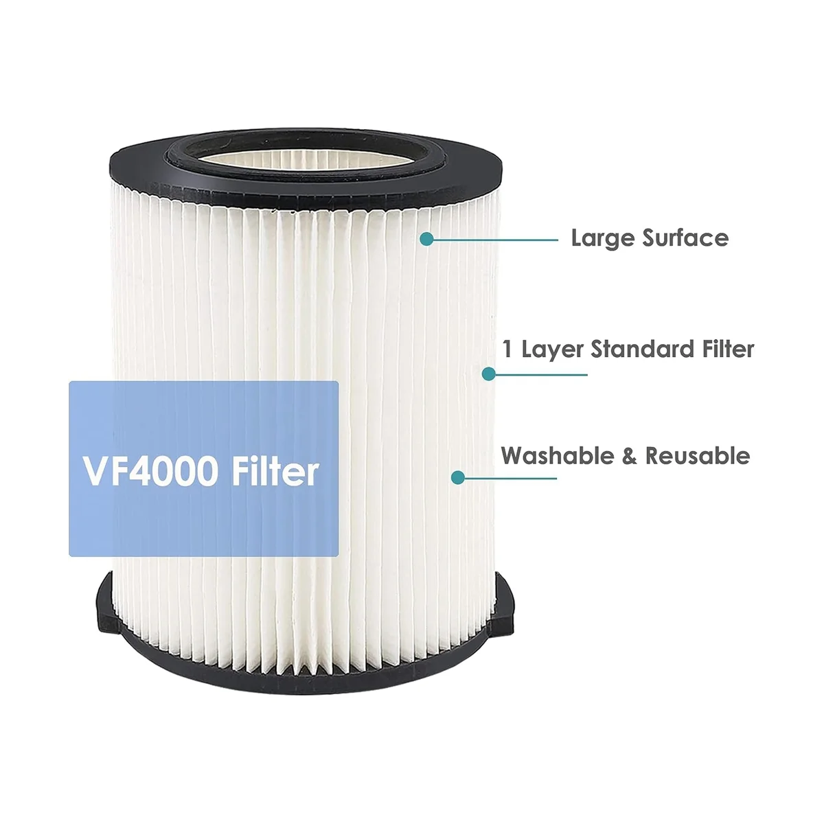 VF4000กรองสูญญากาศสำหรับสุญญากาศ6-9แกลลอน2แพ็คสำหรับเปลี่ยน VF4000