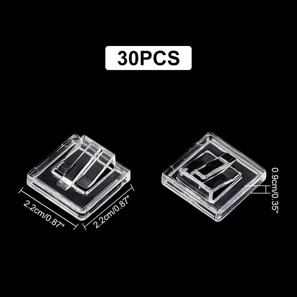30Pcs Acrylic Ring Display Holder
