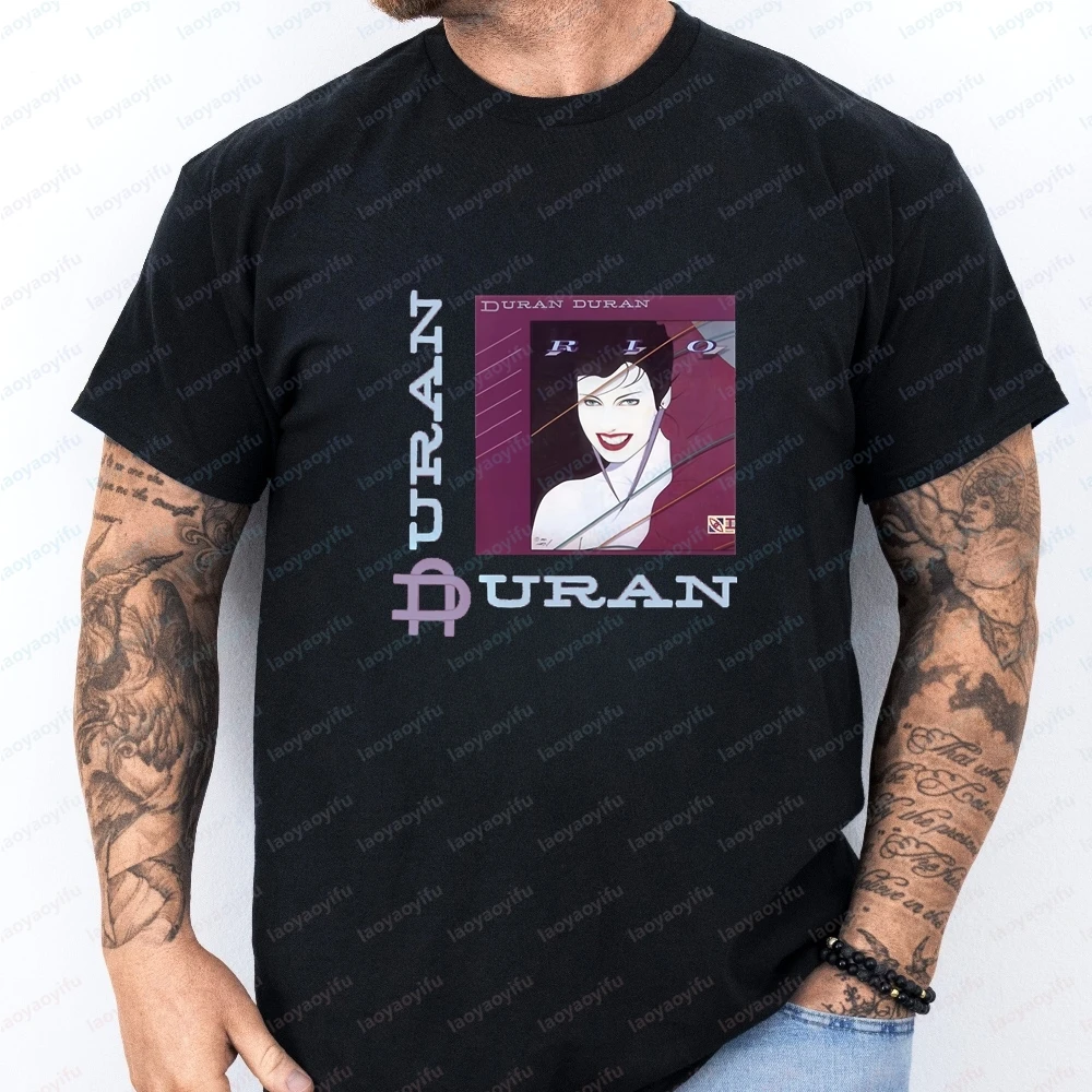 Newly Launched. Duran Duran Band. Summer Trendy Short-sleeved T-shirt Suitable for Both Men and Women. Large Size.