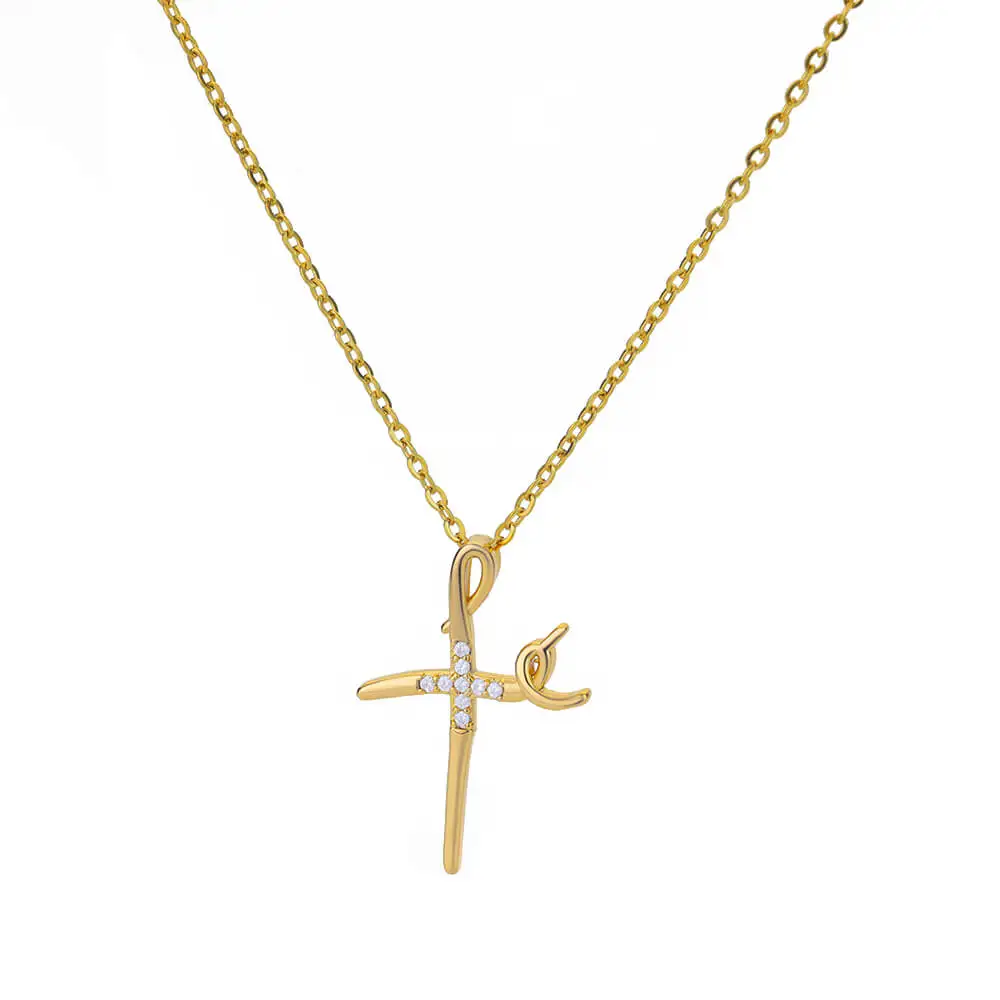 Edelstahl Jesus Kreuz Halskette Für Frauen Männer Gold Farbe Caravaca Engel Kruzifix Charme Halsband Rapper Schmuck Hip Hop Geschenk