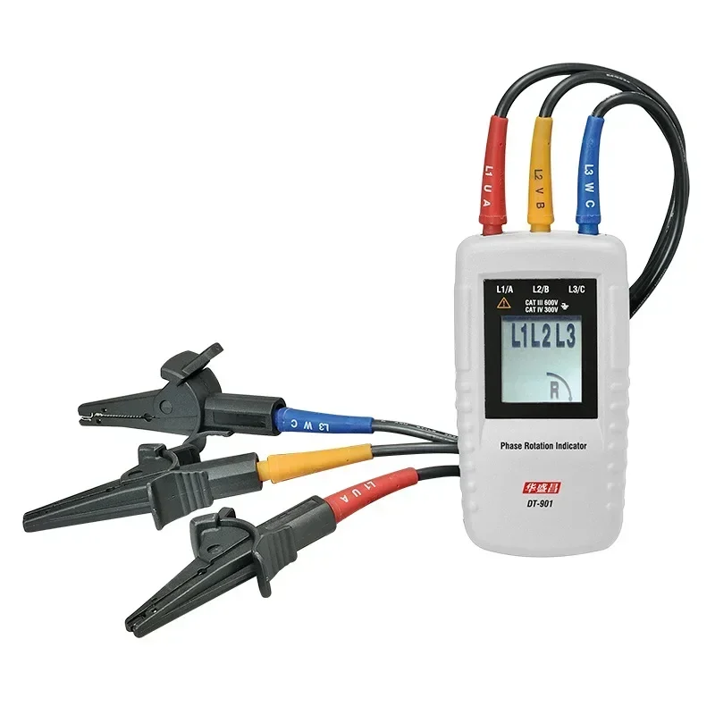 Picture 4: Sensitive DT-901 Phase Indicator Three-phase AC Phase Detector Phase Sequence Rotation Indicator Turning Sequence Tester