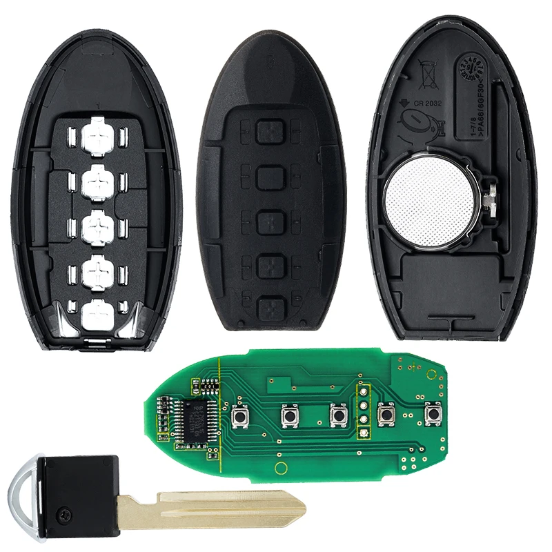 KEYECU 433.92MHz FCC ID: CWTWB1U744 pilot zdalnego sterowania klawiszy 5 przycisk do patrolu Nissan Armada dla Infiniti JX35 QX80 2013-2020