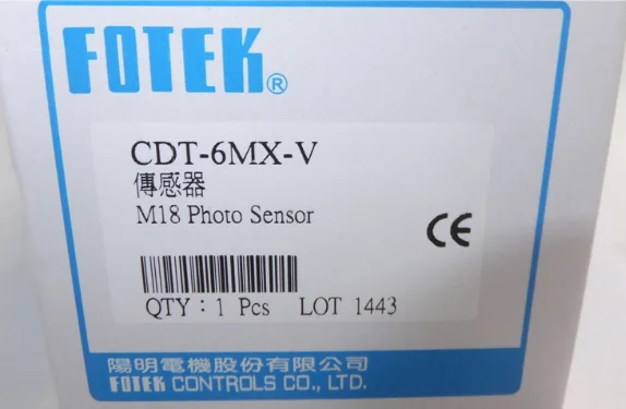 

Оригинальный и подлинный круглый фотоэлектрический переключатель FOTEK Тайвань Янмин CDT-6MX-V поддельный один штраф десять