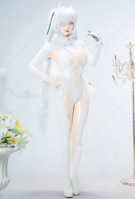 

In Stock Miccostumes Women's Cinderella Cosplay Costume Jumpsuit with Gloves Headpiece Halloween Cosplay Costumes