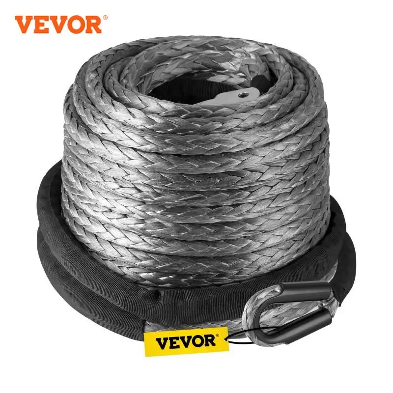 BuoQua 28m Corda Verricello In Acciaio Inox 9200kg Synthetic Winch Rope Corda Tiragraffi Per SUV ATV UTV JEEP
