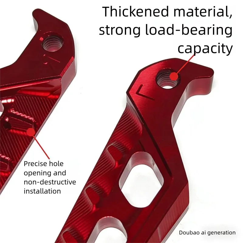 Rear Footpeg Modification Accessory CNC Non-Slip Folding Footpegs  Compatible with Yamaha NMAX XMAX300 TMAX