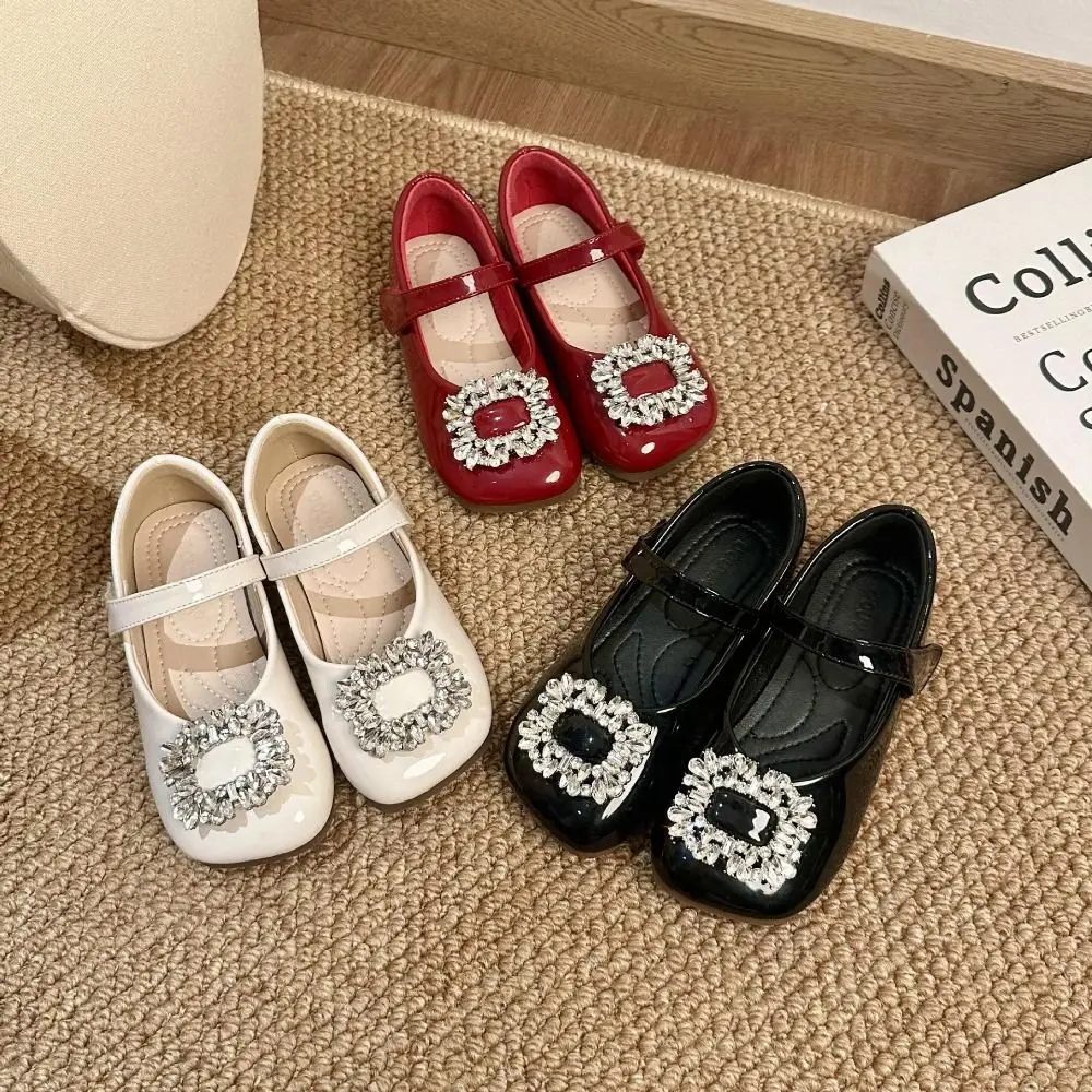 

PU Children Leather Shoes Mary Jane Shoe Soft Soled Kids Shoes Lightweight Slip-on Style Girl Princess Shoe for Girl