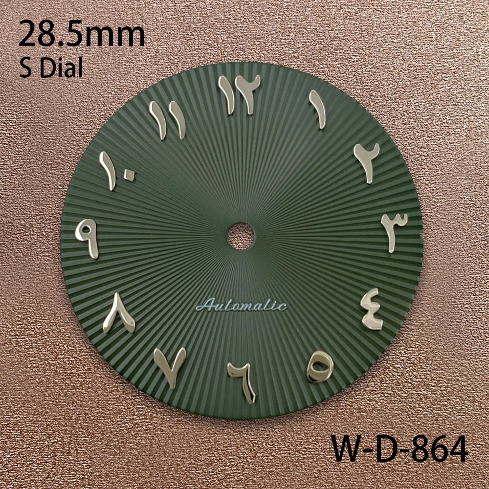 28.5 مللي متر S شعار الطلب العربي مناسبة ل NH35/NH36/7S/4R اليابان خطوط الحركة الأوتوماتيكية ساعة عالية الجودة تعديل الملحقات