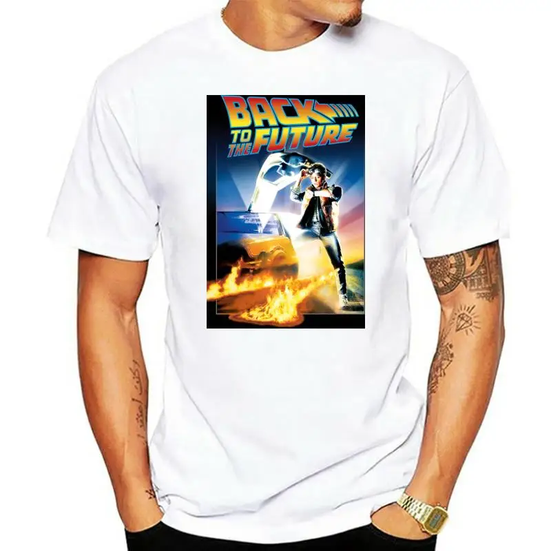 Back to the Future Marty McFly Men T-Shirt Black Clothing 6-A-139