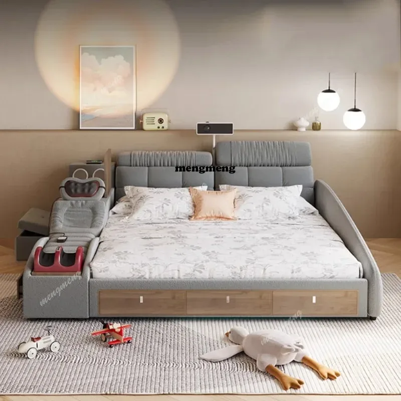 Multifonction Electronic Bed Massager Luxury Massager Tatami Upholstery Bed Couch Smart Camas De Casal Bedroom