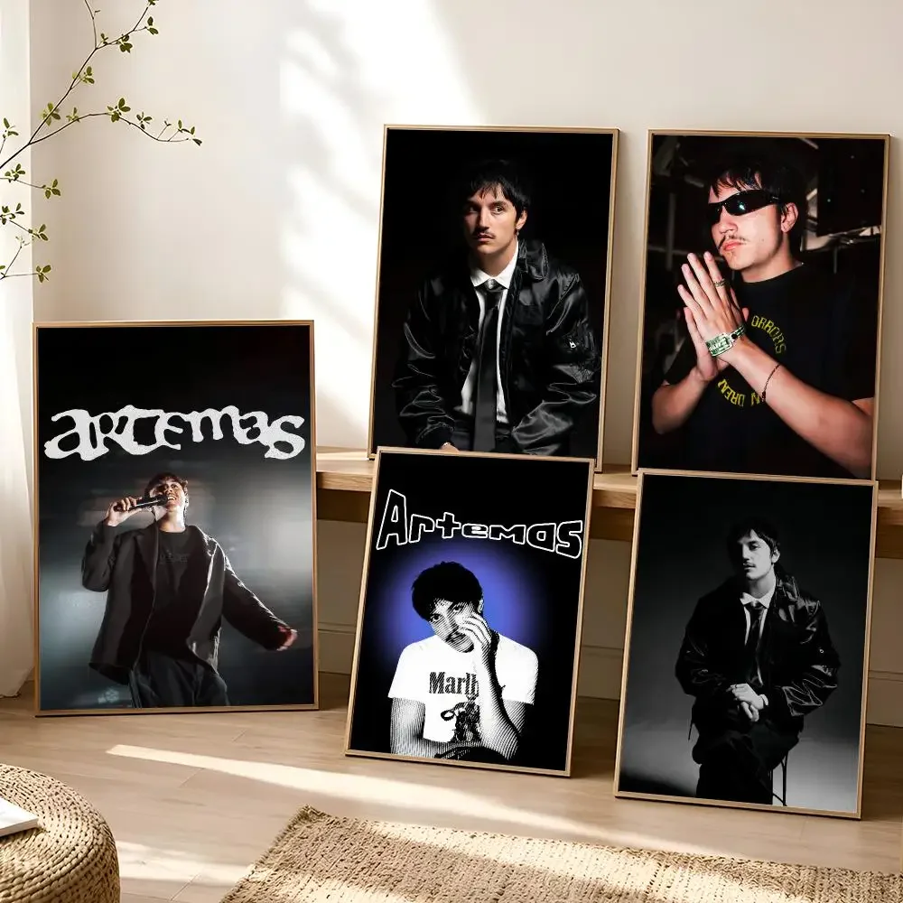 A-Artemas United Kingdom Singer Poster Stickers Painting Self-Adhesive Mural Wall Decals for Bedroom Living Room Home Decor Gift