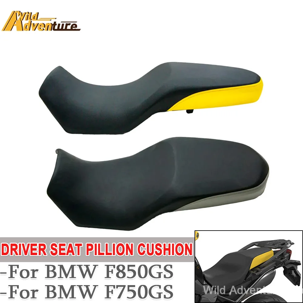 Motorcycle High Or Low Driver Seat Pillion Cushion Fit For BMW F850GS F750GS F850 GS GS750 850 Passenger Saddle Lower Seat Cover