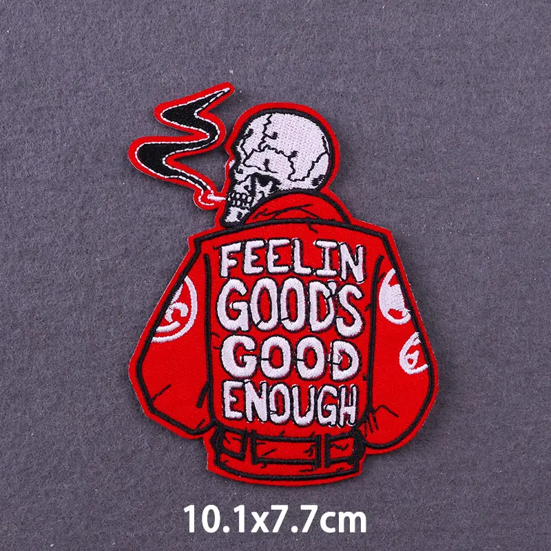 Hippie-Aufnäher zum Aufbügeln, thermoadhäsiver Patch für Kleidung, Rock-Stil, Stickerei-Aufnäher für Kleidung, Jesus-Applikationen-Aufkleber, DIY – Detail 34