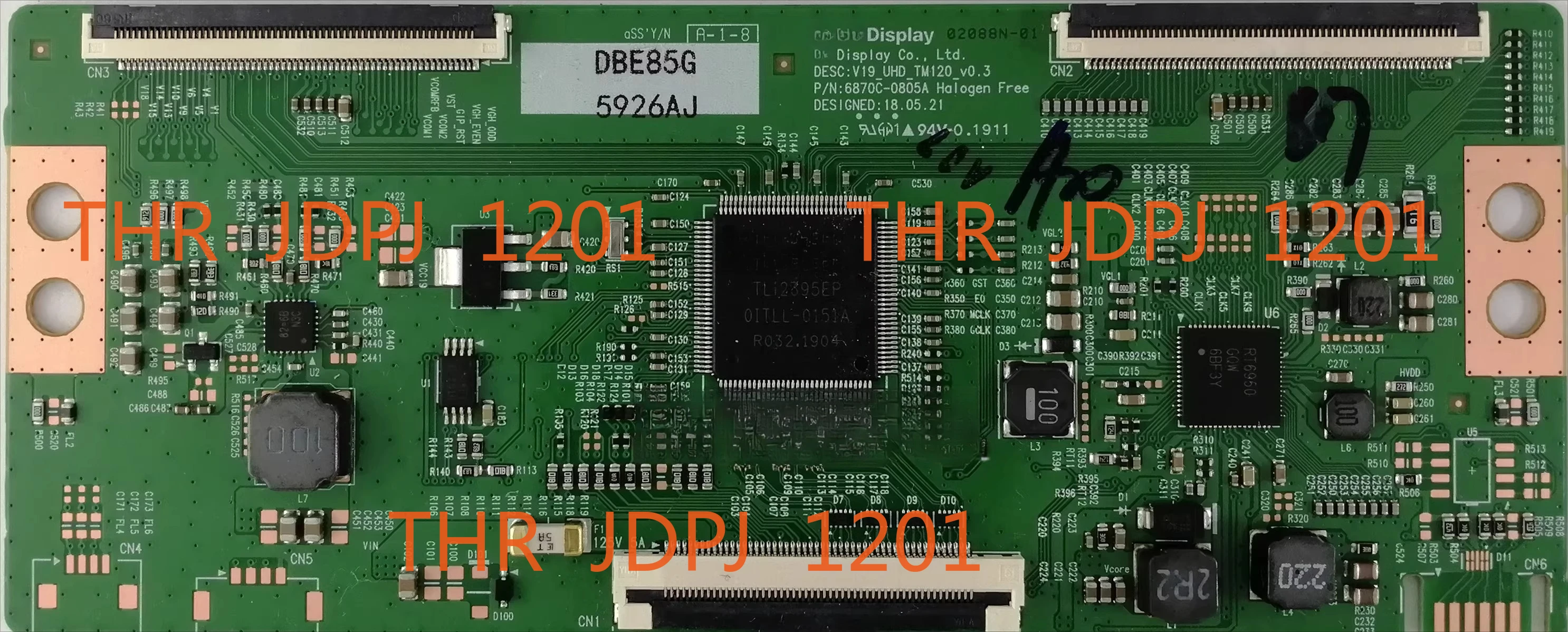 DB T-CON 6870C-0805A V19_UHD_TM120_V0.3 6871L-6394A 6871L-5898A 6871L-6394B 6871L-05926A Логическая плата