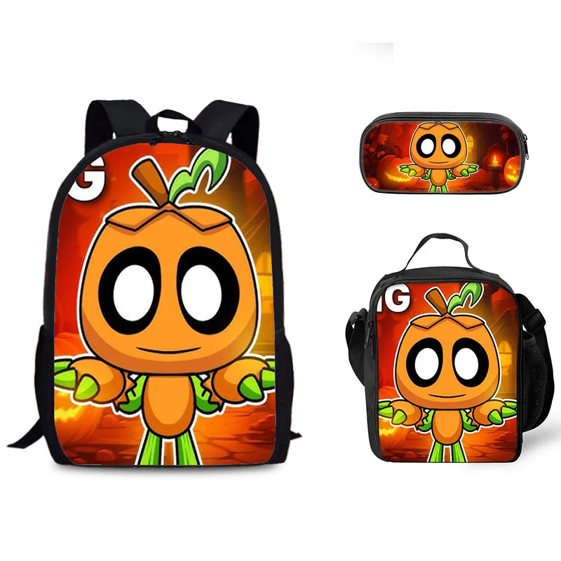 

3 шт., студенческий рюкзак Gourdy Dandy's World, сумка через плечо с героями мультфильмов, пенал с принтом, школьные водонепроницаемые рюкзаки для девочек и мальчиков