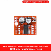 2-way DC Motor Driver Module Forward and Reverse PWM Speed Regulation Dual H-bridge Stepper Motor Mini Super L298N