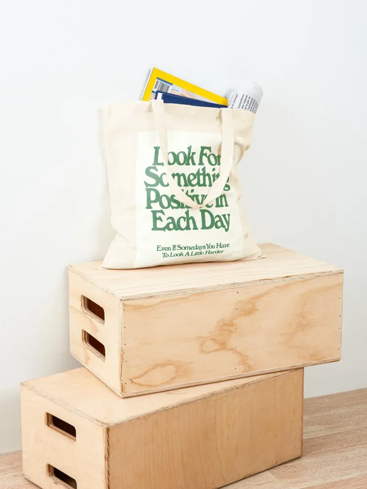 Look For Something Positive Poster Tote Bag tote bag woman Shopper handbag Custom bag tote screen