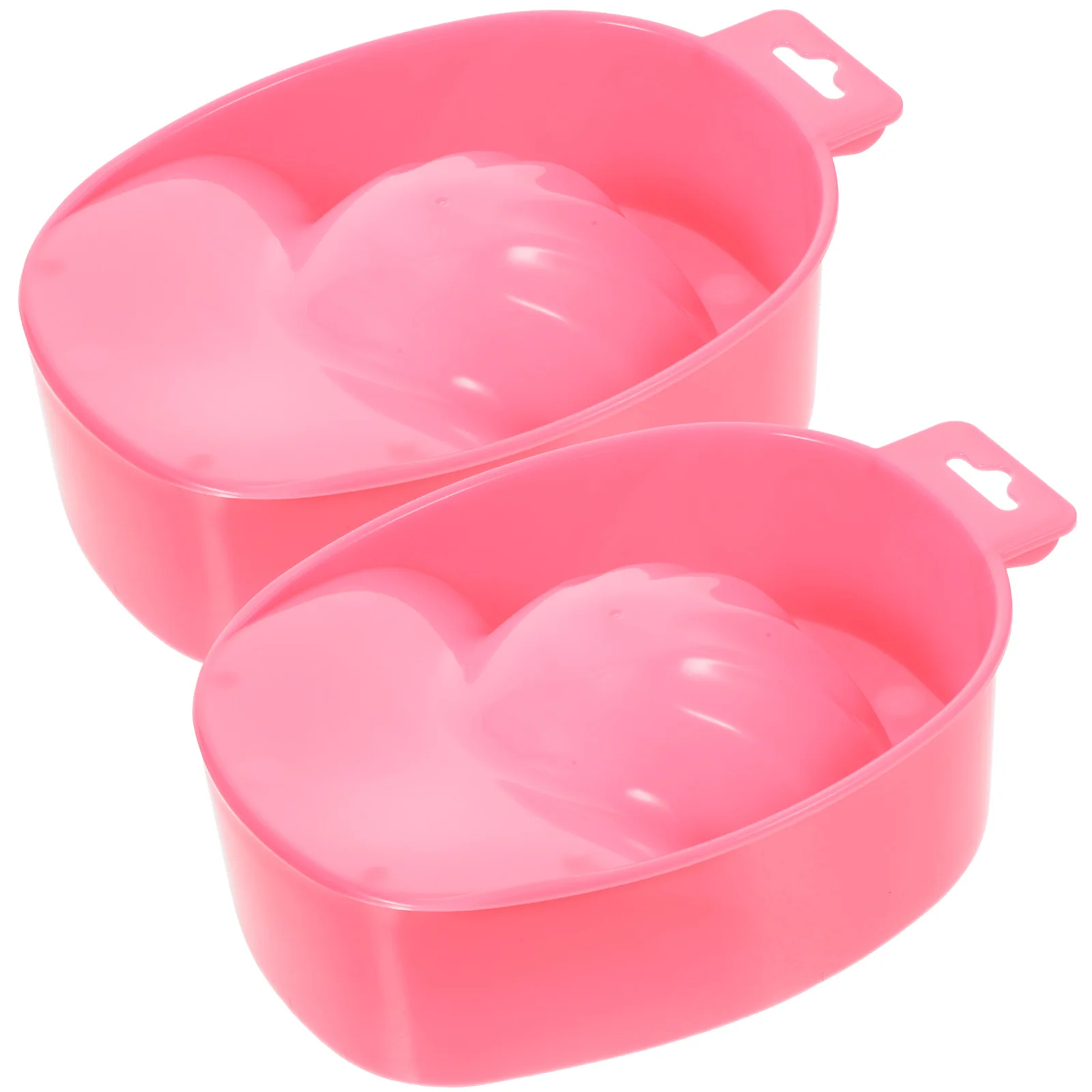 

2Pcs Nail Soak Bowl 18x11.5x5cm Blue Manicure Hand Care Tray Gel Remover Acrylic Tips Softener Cuticle Treatment Home