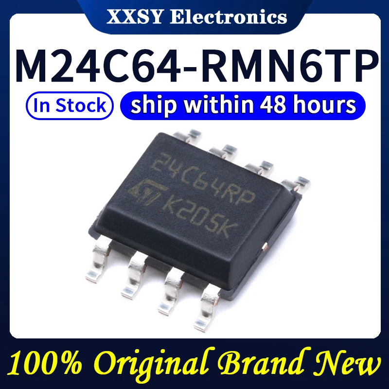 M24C64-RMN6TP 24C64RP SOP8, calidad 100% Original, nuevo