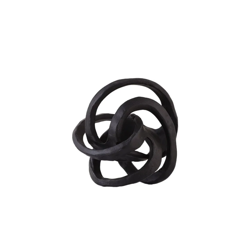 Modern light luxury geometric abstract resin ornaments