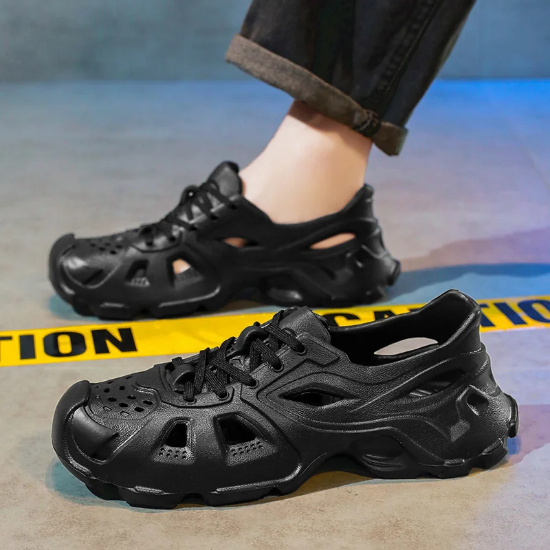 

evaHole Shoes Couple's Outdoor Beach Shoes Cross-Border Slippers36-45 2025Summer Breathable Season Comfortable