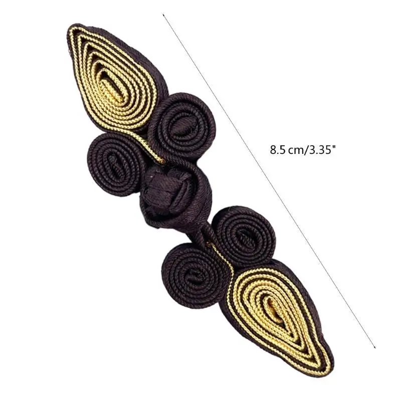 652F Chinese Knot Buttons Cheongsam Cloaks Clasp Cardigan Fasteners for Clothing Decor Peach Cheongsam Fasteners