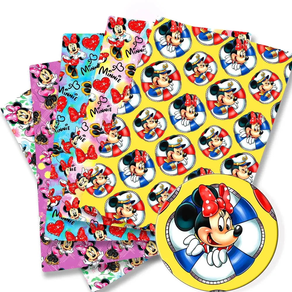 Disney Cartoon Fabric Hot DIY Handmade Sewing Patchwork Quilting Baby Dress Home Sheet Printed Fabric Tkanina do szycia dzieci