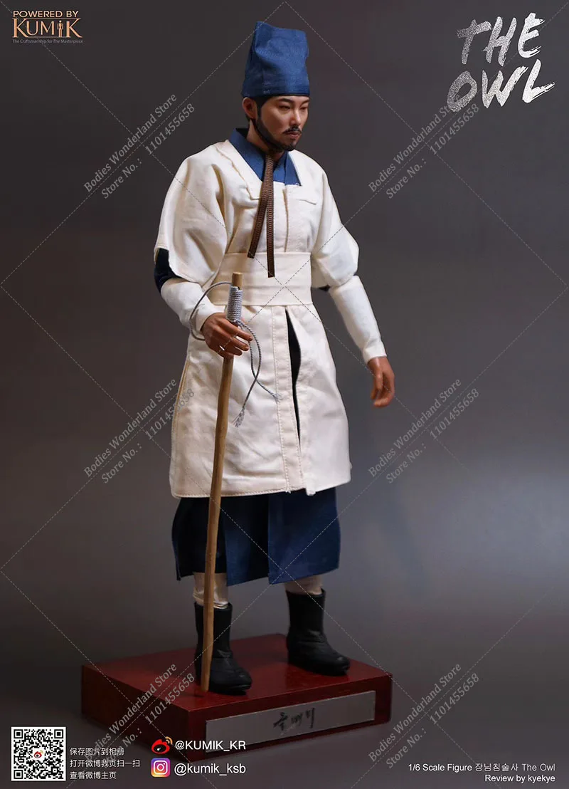 In Stock KUMIK KMF23-OWL015 1/6 Collectible Ancient Korean Star The Night Owl Blind Doctor 12Inch Male Action Figure Model Full