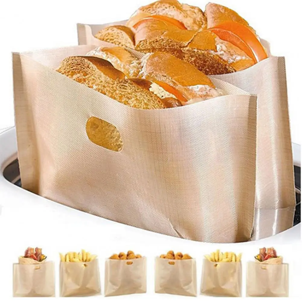 

Toaster Bag Heating，Reusable，Eco-friendly，Non Stick Sandwich Pouch，Fiberglass Toast Pouch，Bread Packaging Bag，Pastry Tools