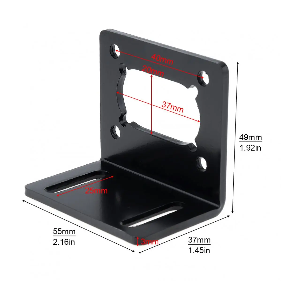 775 Motor Mount Bracket Universal Straight Plat Fixing Mounting Bracket for 750/755/775/795/895 DC Motor 28/35/42 Stepper Motor