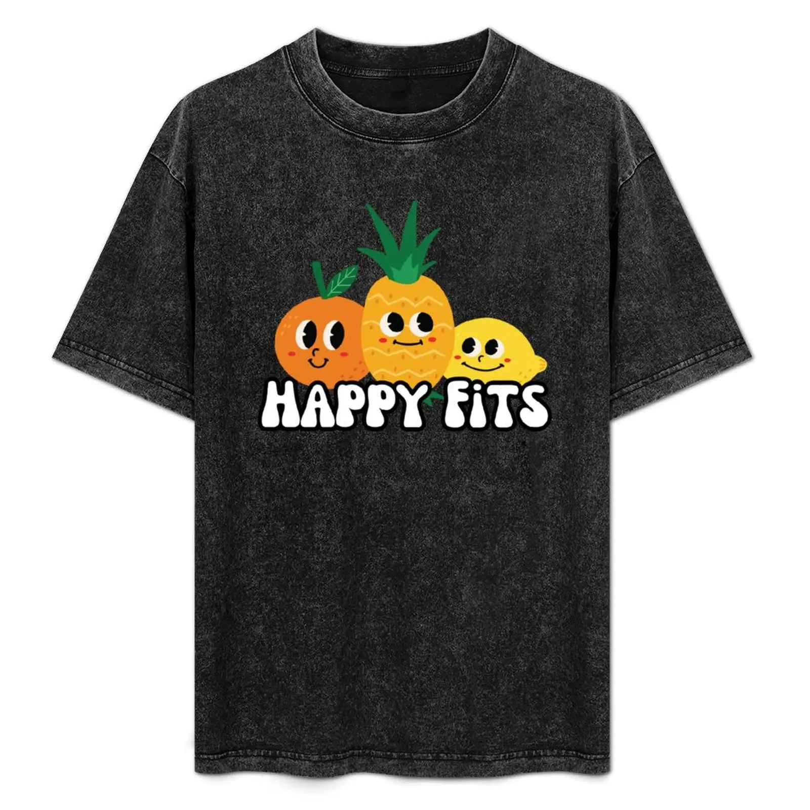 

The Happy Fits Band Graphic T-Shirt oversize t-shirts man Blouse mens t shirts pack