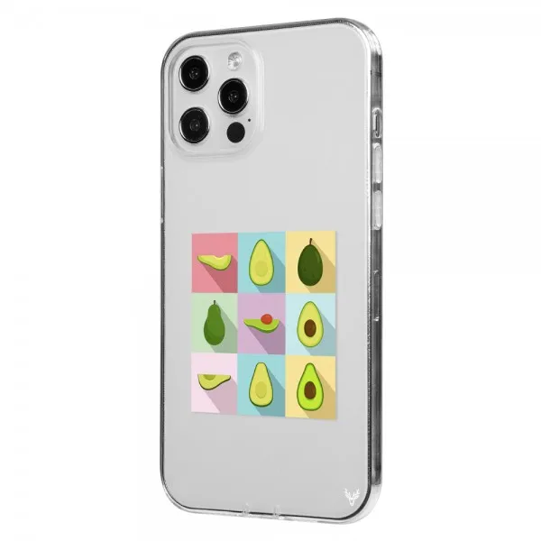 IPHONE 13 PRO MAX TRANSPARENT AVOCADO PHONE CASE