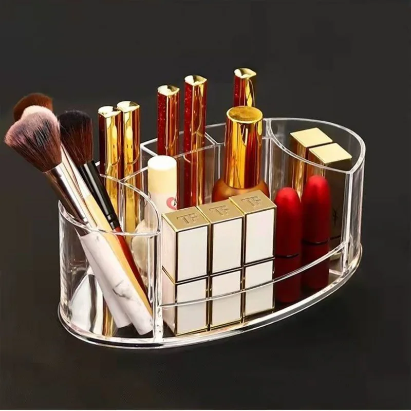 Clear Acrylic Makeup Brush Storage Bucket, Storage Box, Dresser Desktop, Eyebrow Pencil, Whitewash Cylinder, Hot