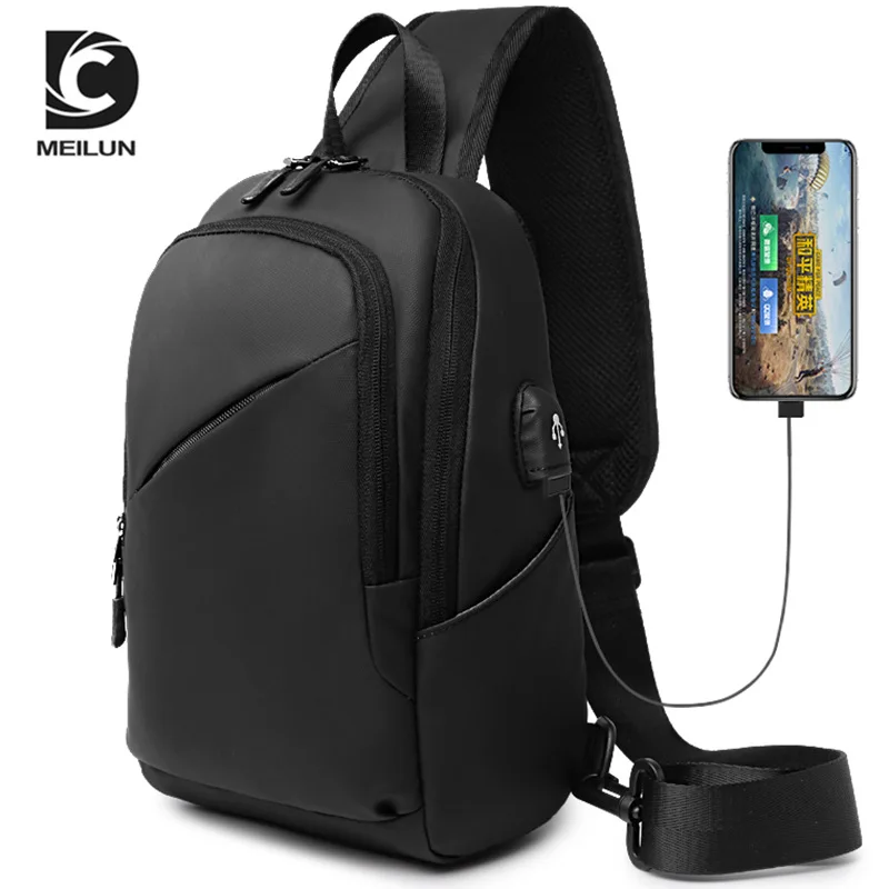 Men's waterproof Oxford fabric wear-resistant hand-held shoulder bag with multiple pockets and large capacity crossbody bag