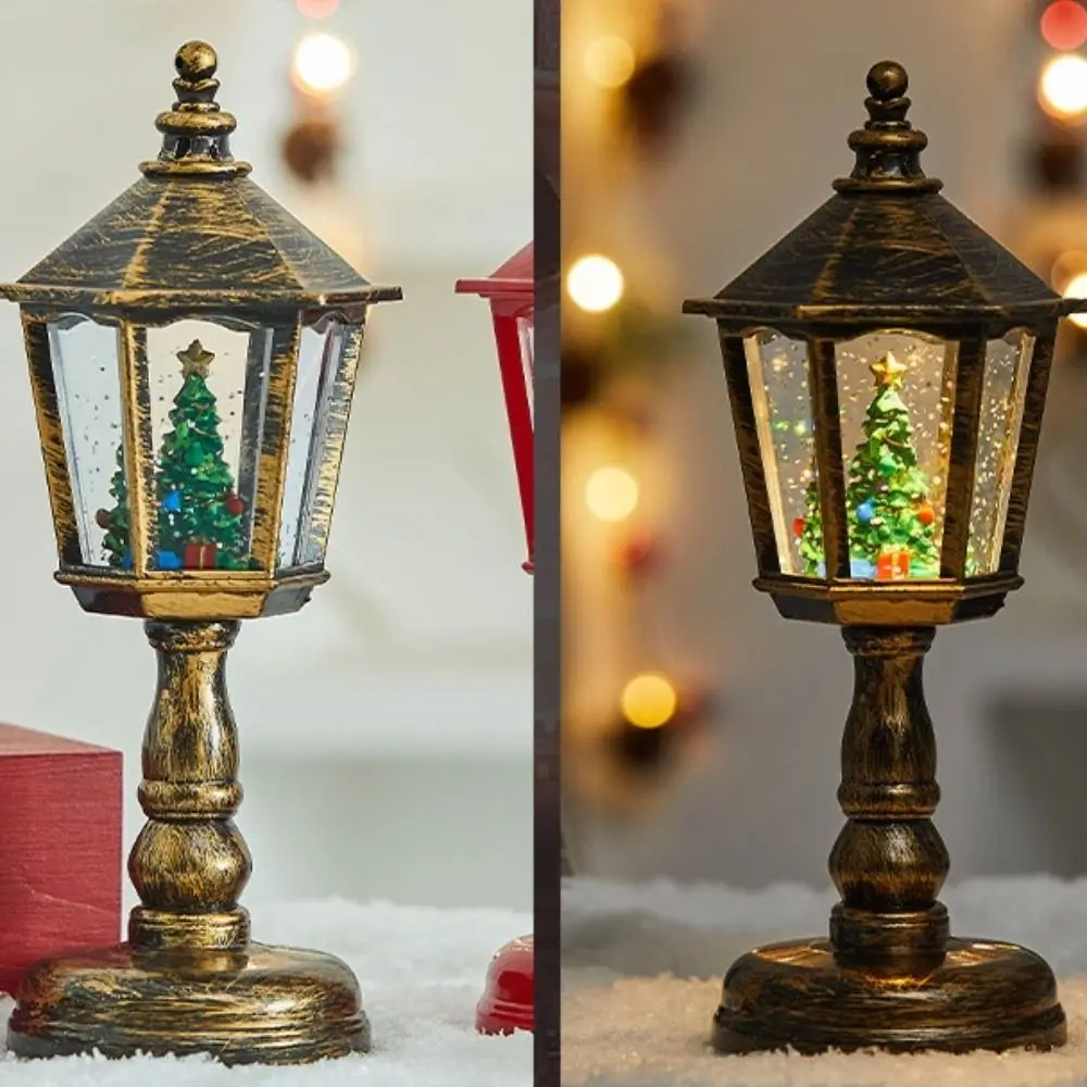Gifts Music Box Christmas Wind Lamps Santa Creative Night Light Christmas Tree Illuminated Christmas Lantern Party Supplies