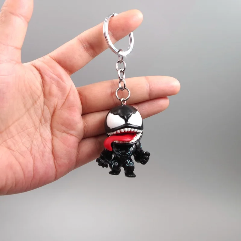 5cm Spider Man and Venom Set Anime Doll Car Pendant Creative Keychain Desktop Ornament Bag Accessories Pendant Children's Gift