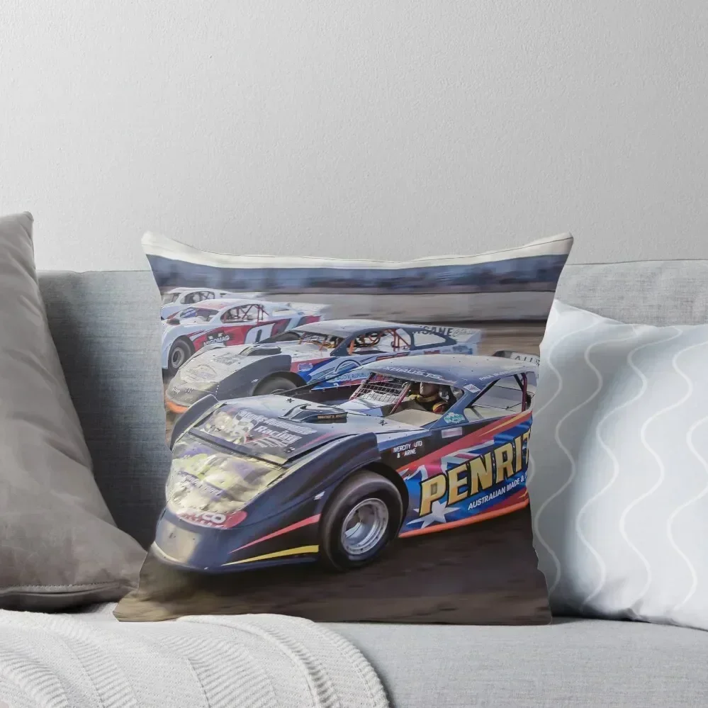 

4 wide racing - Super Sedan National title pre-race driveby Throw Pillow autumn pillowcase Sofa Covers For Living Room pillow