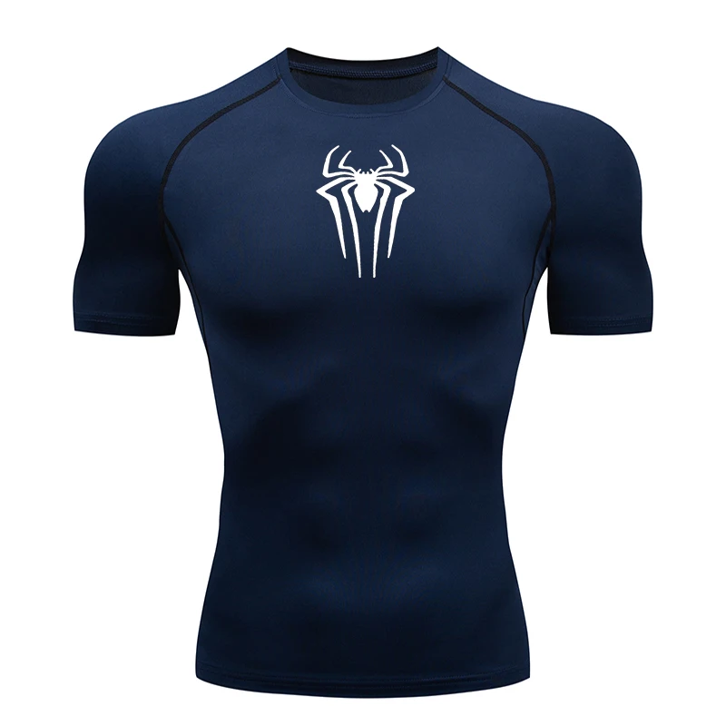 2025 Compression T Shirt Men Short Sleeve Sport Tees Fitness Running Sportsear Men Gym Elastic Quick Dry Jogging T-shirt Tops image 2