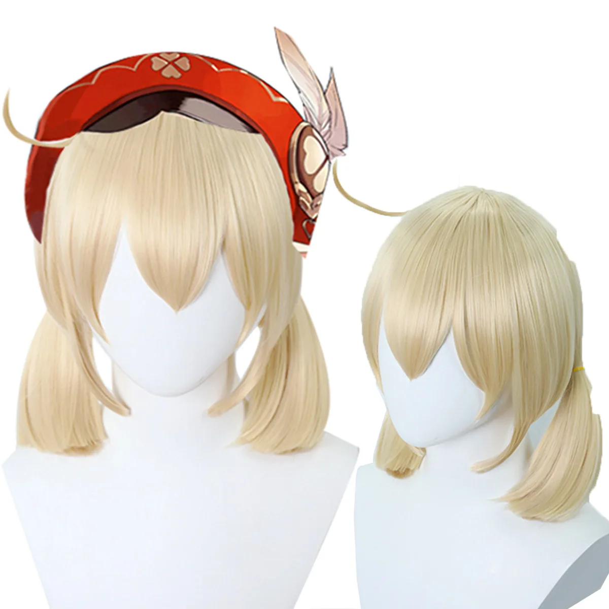 Game Genshin Impact Knights of Favonius Fleeing Sunlight Klee Cosplay COSTUME Adult Unisex Wigs Synthetic Wig Props Gift