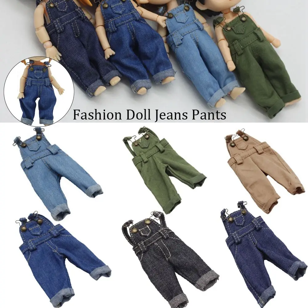 Multi-styles 1/12 Dolls Casual Wears Fashion Jeans Casual Pants Clothes Accessories Overalls