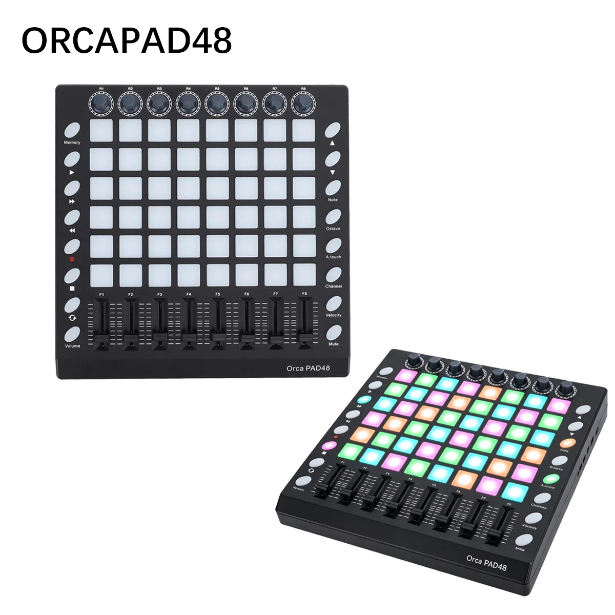 

WORLDE PAD48 Beat Machine, чувствительный к скорости RGB MIDI-пэд, DJ-контроллер с USB-C подключением