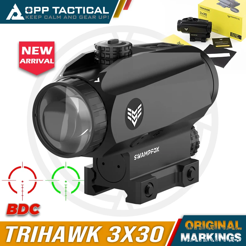 TRIHAWK 3X30 Prism Scope Red/Green Reticle BDC