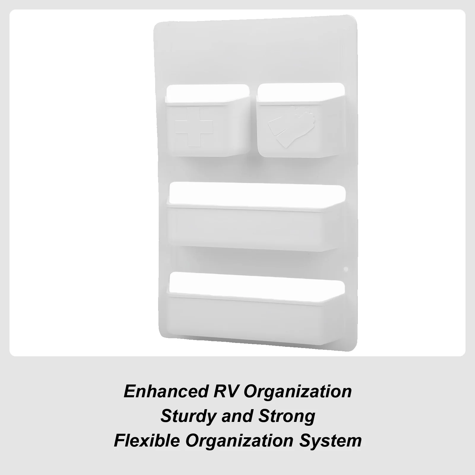 RV Door Organizer Wall-Mounted Caravan Storage Motorhome Toilet Door Organizer For Road Trips Outdoor Enthusiasts Travel Trailer