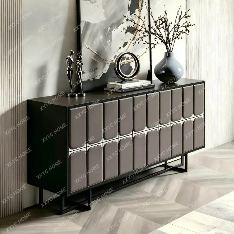 XXModern simple paint side cabinet large-capacity locker against the wall