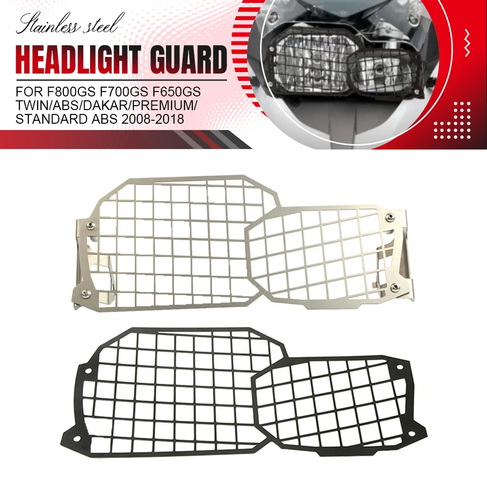 

Motorcycle Accessorie Headlight Protector Cover Grill For BMW F800GS F700GS F650GS Twin/ABS/DAKAR/Premium/Standard ABS 2008-2018